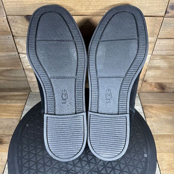 UGG WomanS Size 7 Black Josefene Cuff Suede Ankle Casual Zip Up Boots - Picture 9 of 10